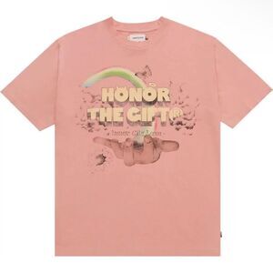 Honor the Gift Men’s Pink Distressed T-shirt(Size XL)